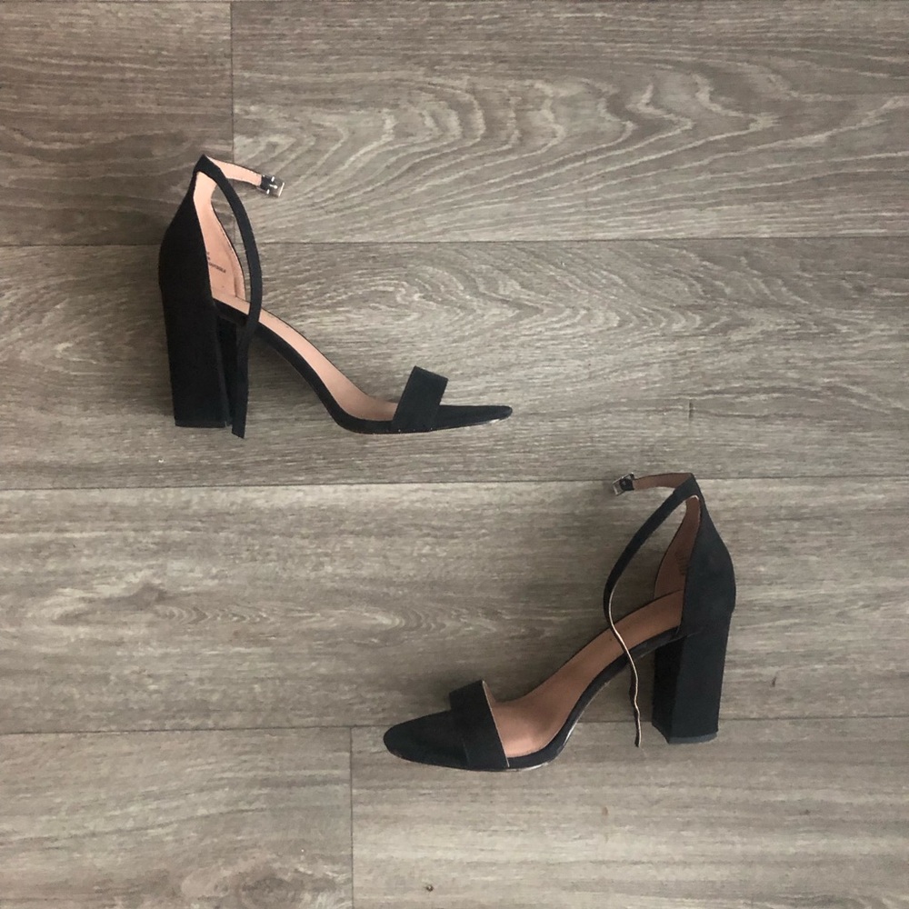 Madden Girl Black Block Heel Sandals
